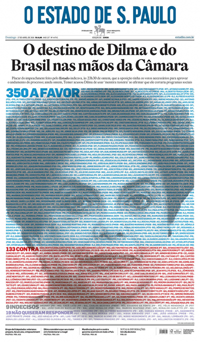 Capa Estadão